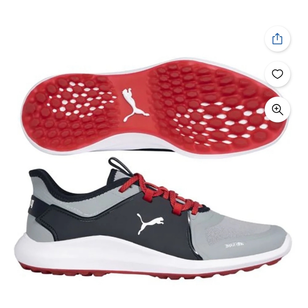 Puma Dynamic Red and Navy Athletic Shoes